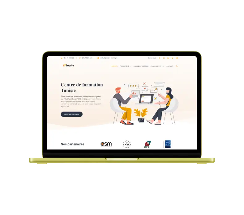 Empire training — site web vitrine sur mesure