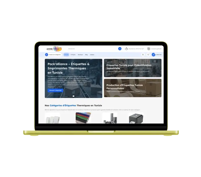 Pack alliance site web e-commerce