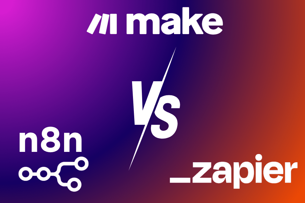 Make, n8n et Zapier, outils pour automatisation workflows
