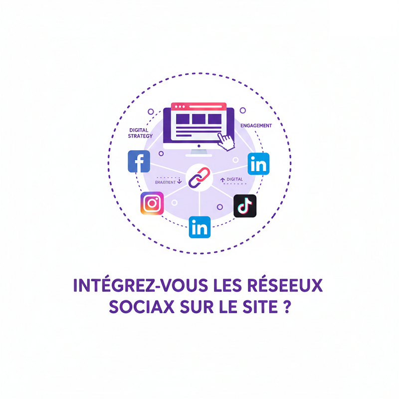 Intégrez-vous les réseaux sociaux sur le site ?