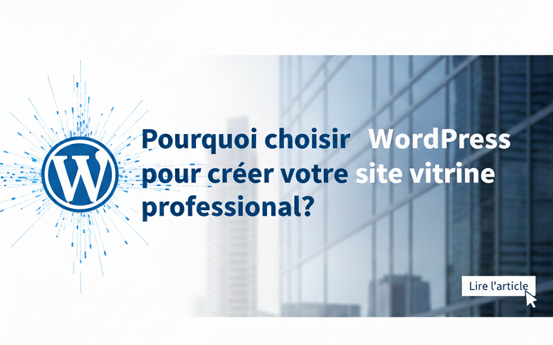 Pourquoi choisir WordPress pour créer votre site vitrine professionnel