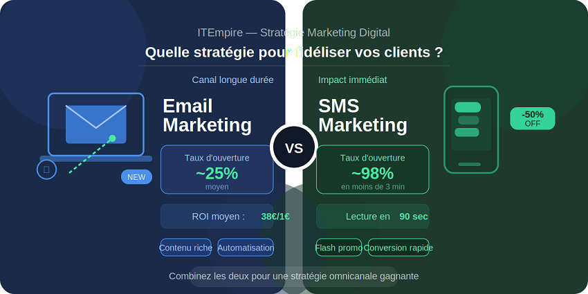 Email vs sms marketing itempire